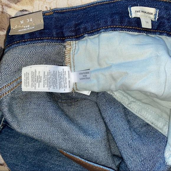 NWT Madewell Mom Jean High rise straight Denim Jeans 34 Downey Wash  AG375 - Picture 15 of 16